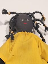 Vintage Ethnic Black Folk Art Fabric Cloth Doll 9