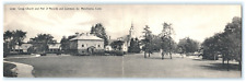 1907 Cong. Church Records South Manchester CT Connecticut Panoramic Postcard picture