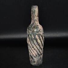 Large Ancient Intact Roman Glass Bottle with Long Spout Ca. 1st - 3rd Century AD picture