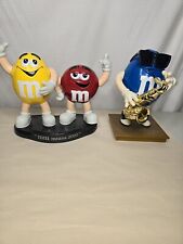 Vintage Rare M&M candy dispenser lot figures yellow red blue - 
