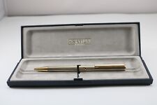 Vintage H. Samuel (Jewellers) Gun Metal Grey & Gold Ballpoint Pen (Cased) picture