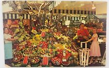 Vintage Los Angeles California CA Farmer's Market Fruit and Produce Stall 144 picture