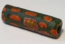 28.6mm ANCIENT RARE ROMAN MOSAIC TUBE GLASS BEAD picture