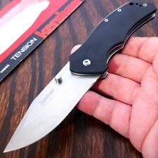 Kershaw Knife 1490 Tension Tactical Liner Lock Black G10 Handles Pocket Clip picture