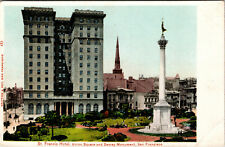 San Francisco California St Francis Hotel Union Square Dewey Monument Postcard picture