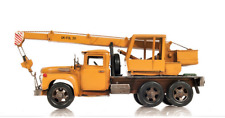 Yellow-Painted and Metal Crane Model Truck picture