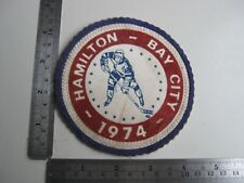 Vintage 1974 Hamilton Bay City Hockey Patch BIS picture