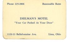 Vintage 1964 Business Card/Calendar, Dielman's Motel, Lima Ohio picture
