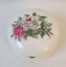 Vintage Royal Crown Hand Painted Roses 3997 Trinket Box Dresser Box Jewelry Box picture