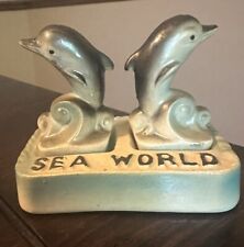 1979 SeaWorld lusterware dolphins salt and pepper shakers picture