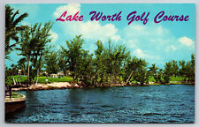 Vintage Postcard FL Lake Worth Golf Course Chrome ~10880 picture