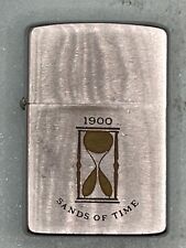 Vintage 1950-1957 Sands Of Time 1900 Chrome Zippo Lighter picture