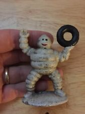 Michelin Tires Cast Iron Collector Paperweight Patina HOTROD Goodyear Collector picture