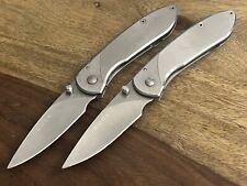 Buck Knives 327 Nobleman-Stainless Folding Pocket Knife Super NICE (Lot Of 2) picture