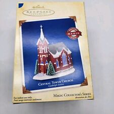 Hallmark Central Tower Church Magic Lighted  Keepsake Ornament 2005 NEW picture