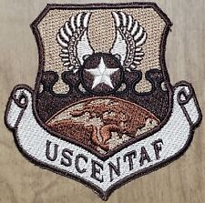 USAF Air Force USCENTAF Badge Insignia Crest Desert Tan Uniform Patch picture