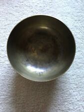 Very neat huge Antique Solid/Heavy Chinese brass dragon bowl: 8-1/2