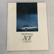 Subaru XT Turbo Car Sales Brochure Catalog Advertising picture