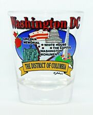 WASHINGTON DC STATE ELEMENTS MAP SHOT GLASS SHOTGLASS picture
