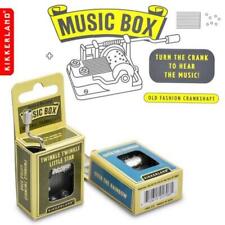 Kikkerland Original Hand Crank Mini Music Box Wind-Up Novelty Stocking Filler picture