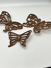 VTG HOMCO Set (3) MCM Butterflies Wall Hanging Garden Fairy Nursery Decor 7537 picture