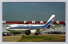 Paris-France, Airbus A310-324ET, Plane, Transportation Souvenir Vintage Postcard picture