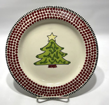 Rare M Bagwell Simply Christmas , Christmas Tree salad plate AS IS picture