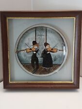 12x12 FIDDLERS TWO Anna Perenna 8¼ PLATE in  Wood Frame Shadow Box PICTURE picture