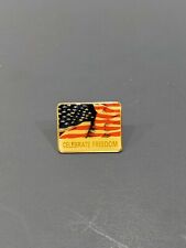 Vtg Celebrate Freedom American Flag Pin Enamel/Metal picture