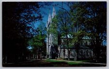 Bowdoin College Chapel Brunswick Maine Church Cathedral Vintage UNP Postcard picture