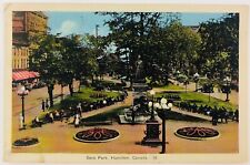 Vintage Hamilton Ontario Canada Gore Park Postcard 1942 picture