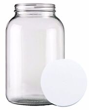 One Gallon Wide Mouth Glass Jar and Lid for Vinegar Making picture