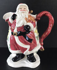 Vintage Fitz & Floyd Santa Water Pitcher 1987 Christmas Figure With Bag Of Toys picture