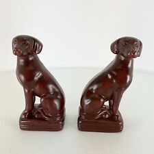 Pair Of Vintage Wooden Labrador Retriever Vizsla Bookends Great For Father’s Day picture
