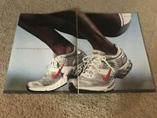 Vintage 2004 NIKE ZOOM AIR RUNNING SHOES Poster Print Ad 5-PAGE 