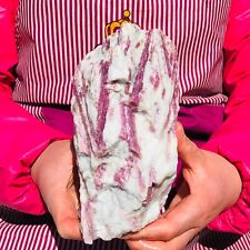4.59LB TOP Natural Red Tourmaline Crystal Rough Mineral Healing Specimen 503 picture