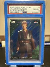 2018 Finest Star Wars Anakin Skywalker Blue Refractor /150 PSA 10 POP 2 picture