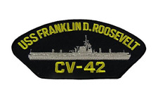 USS FRANKLIN D ROOSEVELT CV-42 PATCH MIDWAY CLASS AIRCRAFT CARRIER RUSTY ROSIE picture