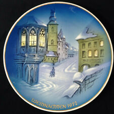 ROSENTHAL 1972 Christmas Plate “Christmas Celebration in Franconia” Signed K. picture