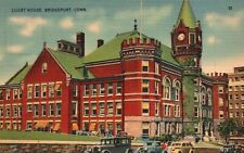 Vintage Postcard 1930's County Court House Bridgeport Conn. Connecticut picture