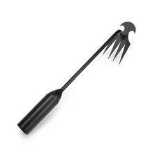 Metal Uprooting Weeding Tool Garden Rake with Long Handle Great for Garden picture