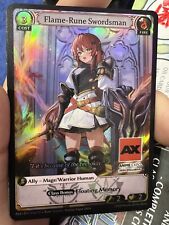 Anime Expo AX 2024 Grand Archive Flame Rune Swordsman Promo Card FOIL HOLO RARE picture
