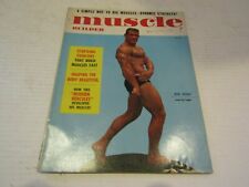 VINTAGE MUSCLE BUILDER MAGAZINE BODYBUILDING STRENGTH GAY INTEREST JANUARY 1957 picture