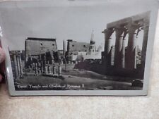 ANTIQUE BLACK & WHITE REAL PHOTO POSTCARD LUXOR TEMPLE OBELISK OF RAMESES II picture