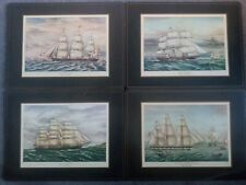 Vintage Pimpernel PlaceMats Set Of 4, Clipper Ships Themed Art Multipurpose  picture
