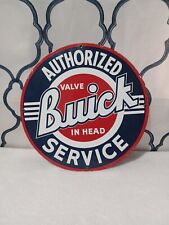 VINTAGE USA BUICK PORCELAIN DEALERSHIP SIGN AUTHORIZED 12in picture