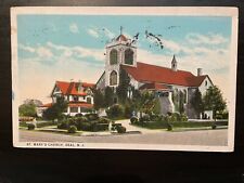 Vintage Postcard 1924 St. Mary's Church Deal New Jersey  picture