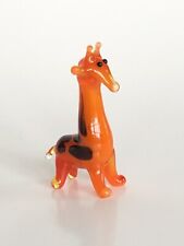 Collectible Miniature Glass Animal Figurines Giraffe  picture