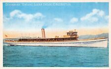 Lake Tahoe CA Steamer Emerald Bay Los Angeles California Ship Vtg Postcard D9 picture