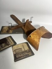 Antique Vintage Stereoscope Viewer  Stereoviewer Wood Missing 1 Lens FAST SHIP picture